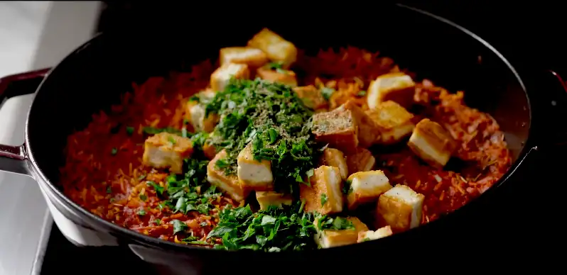 Spiced_Kitchari_with_Tofu_and_Red_Rice_Aromatic_Dish_Wholesome_Meal_Spiced_Tofu_Tasty_Rice_Veggie_Delight_Healthy_Kitchari_Nutritious_Bowl_Flavorful_Spices_Satisfying_Entree_Homemade_Culinary_Joy_Ayurvedic_Food_Ayurveda